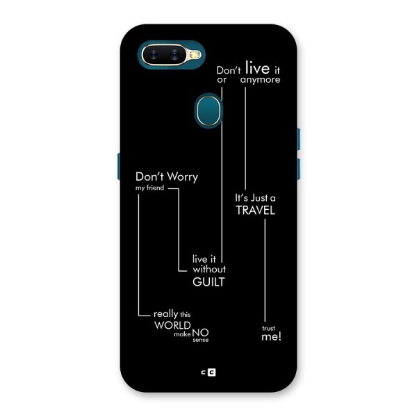 Quotes Of Life Back Case for Oppo A12s