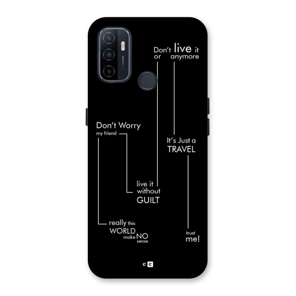 Quotes Of Life Back Case for Oppo A33 (2020)