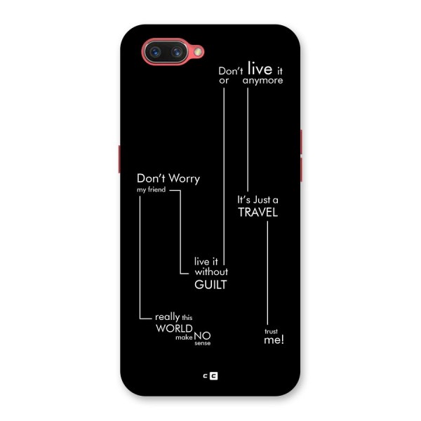 Quotes Of Life Back Case for Oppo A3s