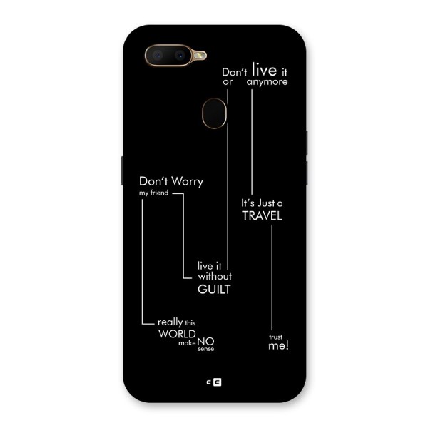 Quotes Of Life Back Case for Oppo A5s