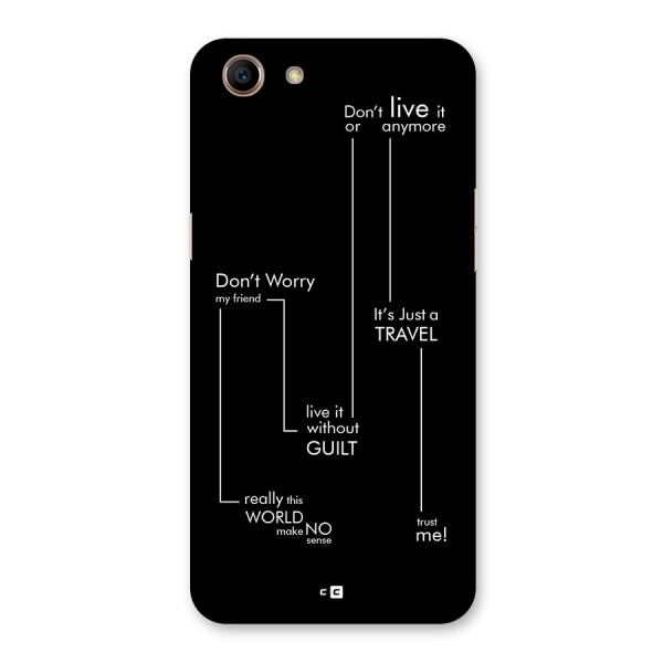 Quotes Of Life Back Case for Oppo A83 (2018)