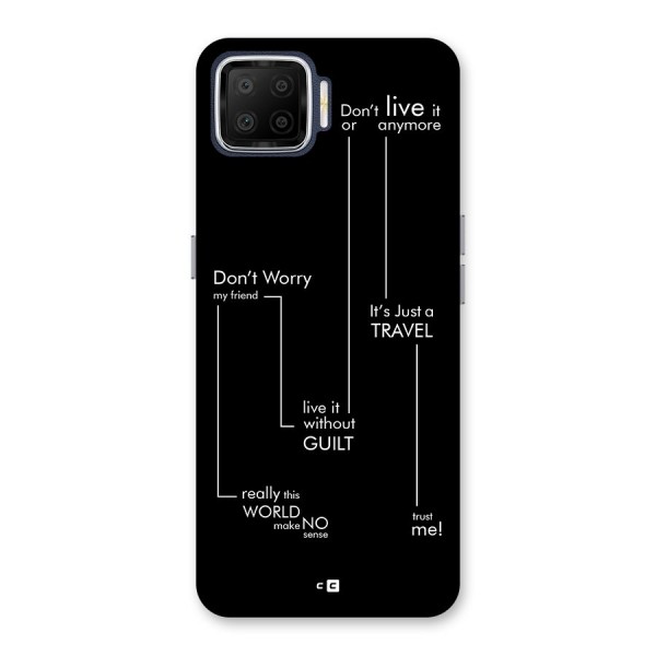 Quotes Of Life Back Case for Oppo F17