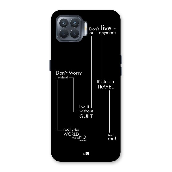 Quotes Of Life Back Case for Oppo F17 Pro