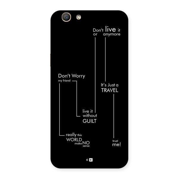 Quotes Of Life Back Case for Oppo F1s