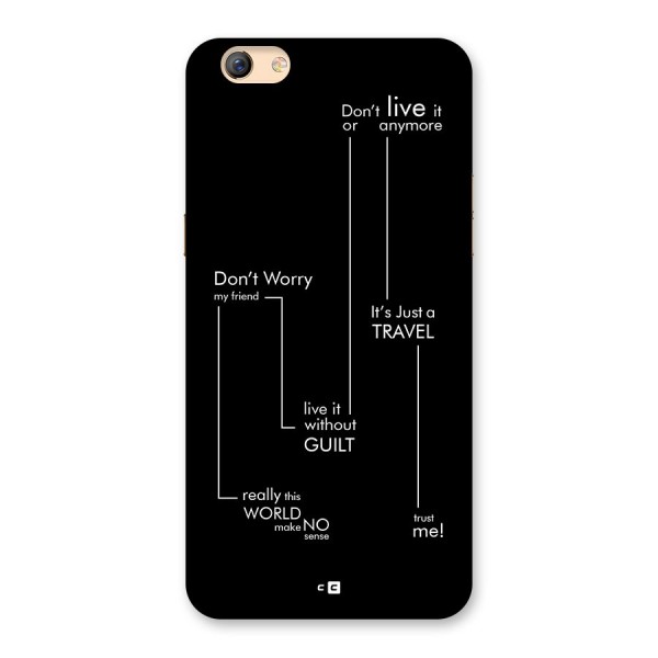 Quotes Of Life Back Case for Oppo F3 Plus