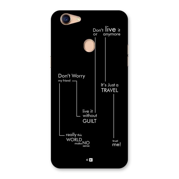 Quotes Of Life Back Case for Oppo F5