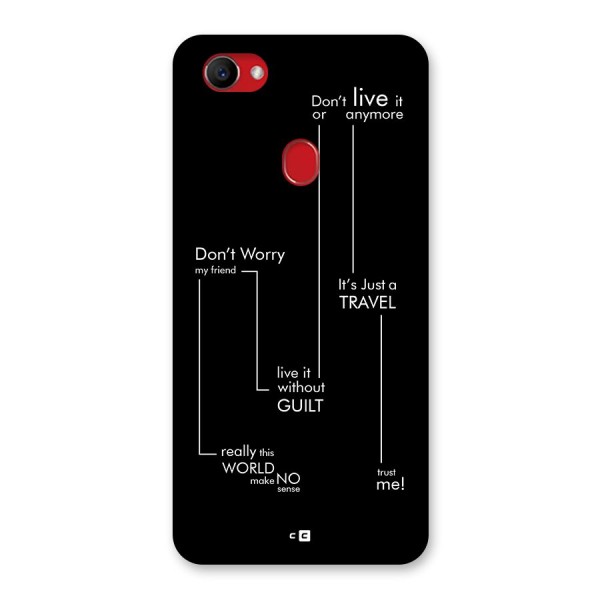 Quotes Of Life Back Case for Oppo F7