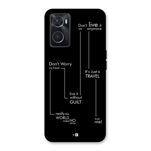 Quotes Of Life Back Case for Oppo K10 4G