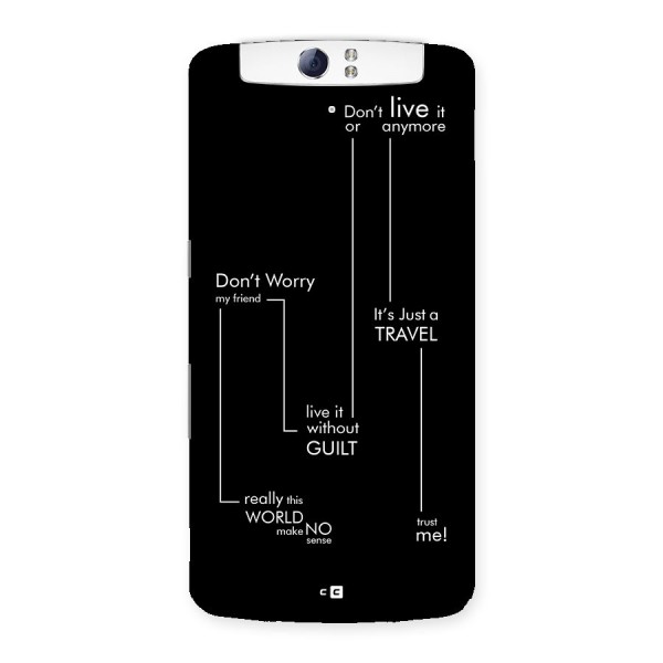 Quotes Of Life Back Case for Oppo N1