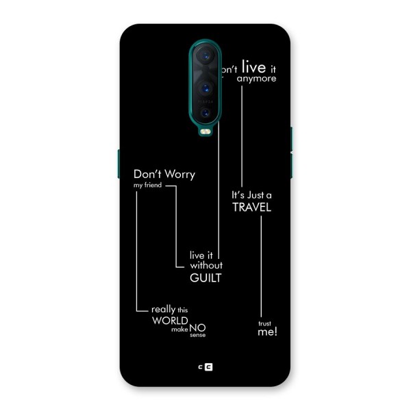 Quotes Of Life Back Case for Oppo R17 Pro