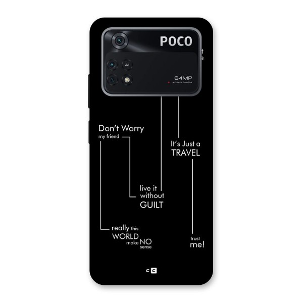 Quotes Of Life Back Case for Poco M4 Pro 4G