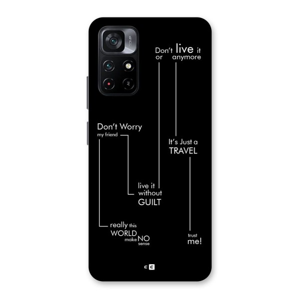 Quotes Of Life Back Case for Poco M4 Pro 5G