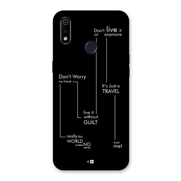 Quotes Of Life Back Case for Realme 3i