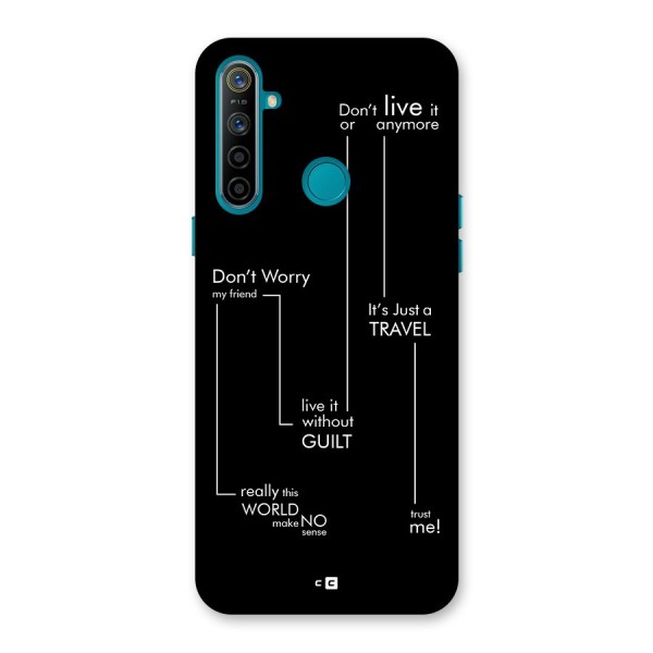 Quotes Of Life Back Case for Realme 5i