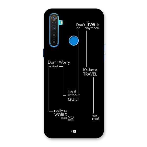 Quotes Of Life Back Case for Realme 5s