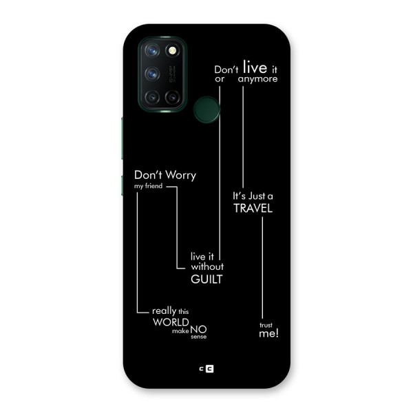 Quotes Of Life Back Case for Realme 7i