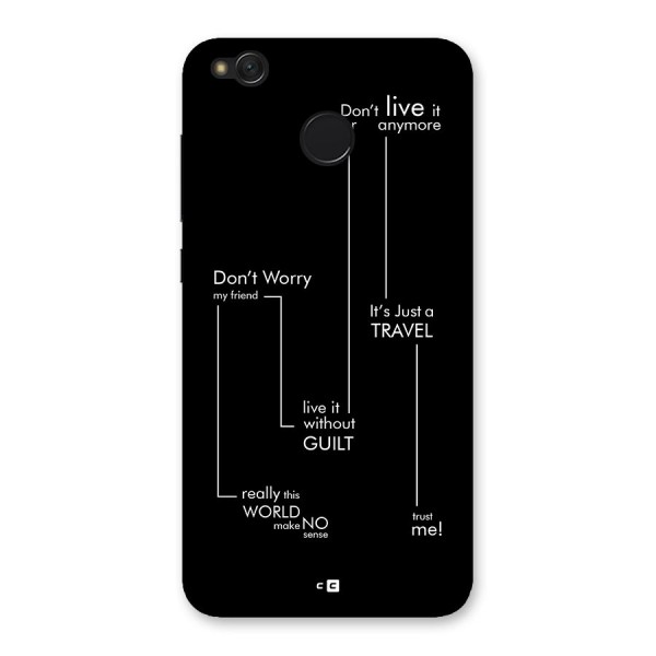 Quotes Of Life Back Case for Redmi 4