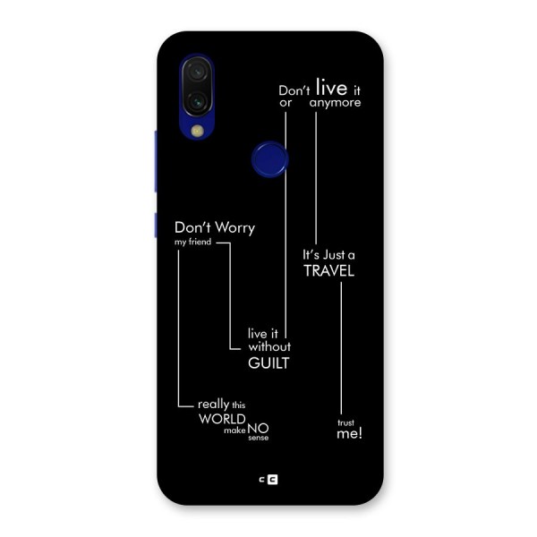 Quotes Of Life Back Case for Redmi 7