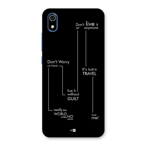 Quotes Of Life Back Case for Redmi 7A