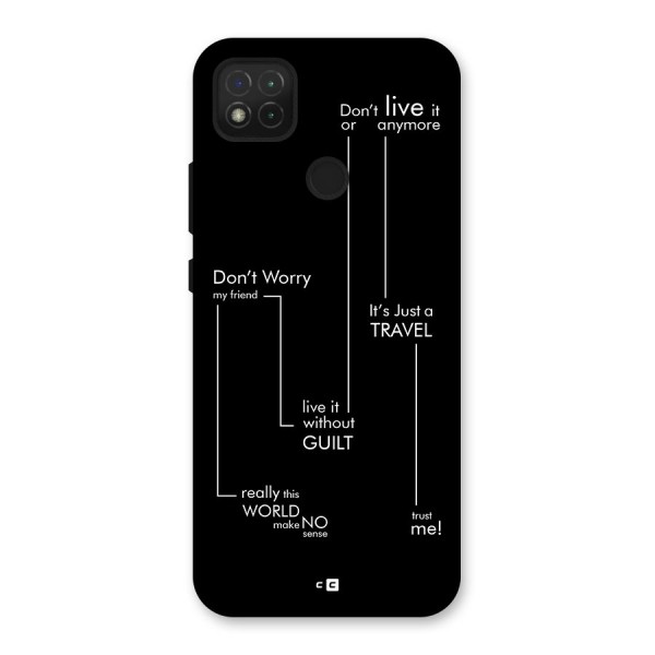 Quotes Of Life Back Case for Redmi 9