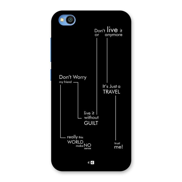 Quotes Of Life Back Case for Redmi Go