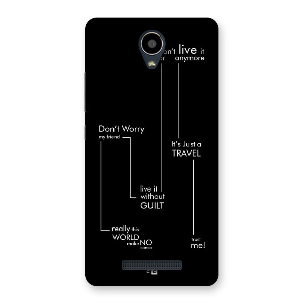 Quotes Of Life Back Case for Redmi Note 2