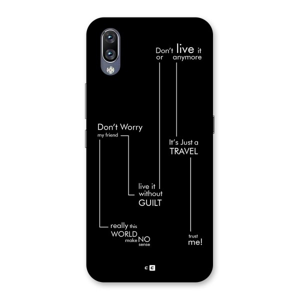 Quotes Of Life Back Case for Vivo NEX