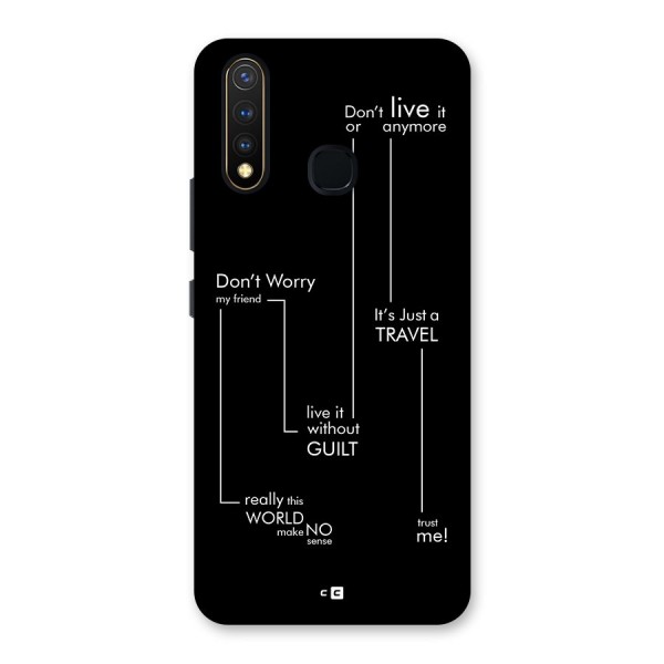 Quotes Of Life Back Case for Vivo U20