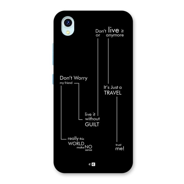 Quotes Of Life Back Case for Vivo Y1s