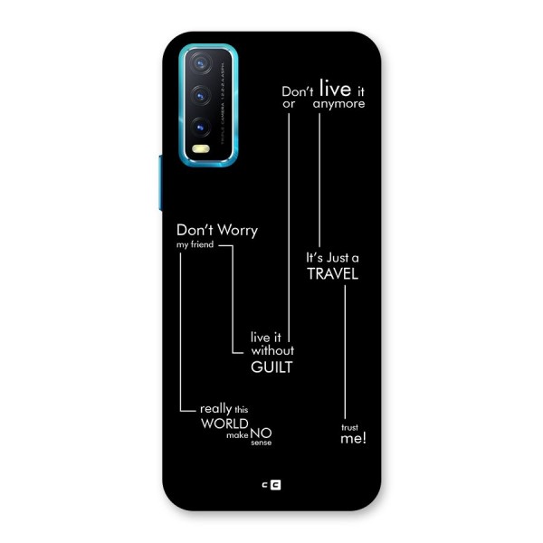 Quotes Of Life Back Case for Vivo Y20A