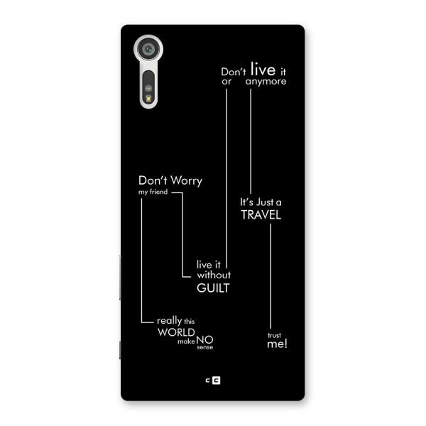 Quotes Of Life Back Case for Xperia XZ