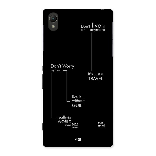 Quotes Of Life Back Case for Xperia Z1