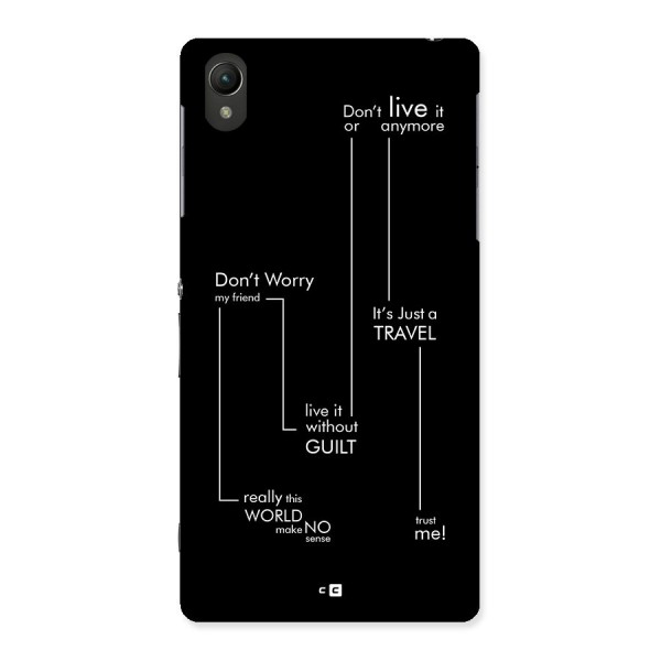 Quotes Of Life Back Case for Xperia Z2