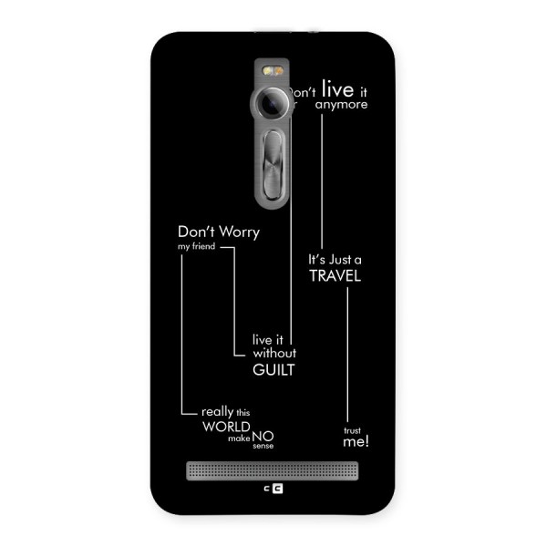 Quotes Of Life Back Case for Zenfone 2