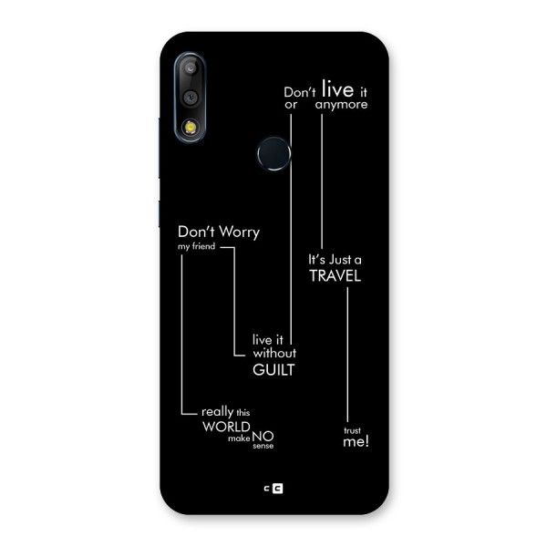 Quotes Of Life Back Case for Zenfone Max Pro M2