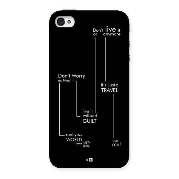 Quotes Of Life Back Case for iPhone 4 4s