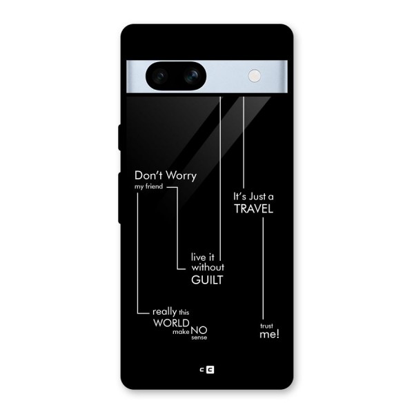 Quotes Of Life Glass Back Case for Google Pixel 7a