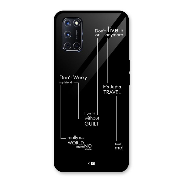 Quotes Of Life Glass Back Case for Oppo A52