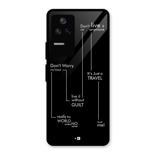 Quotes Of Life Glass Back Case for Poco F4 5G