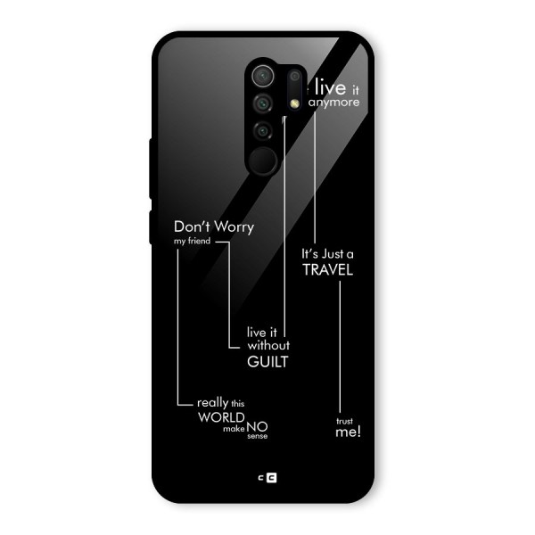 Quotes Of Life Glass Back Case for Poco M2