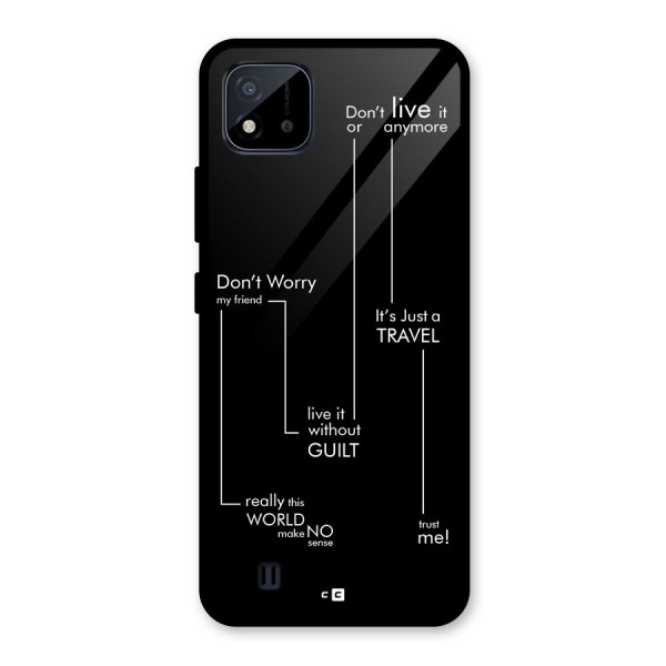 Quotes Of Life Glass Back Case for Realme C11 2021