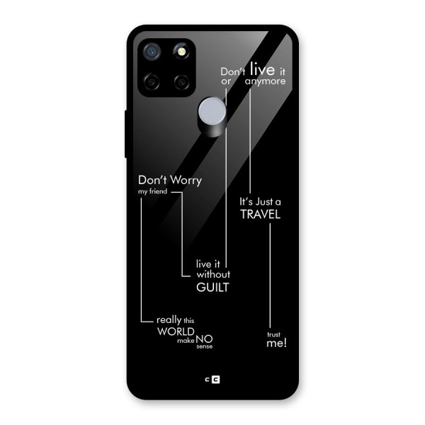 Quotes Of Life Glass Back Case for Realme C12