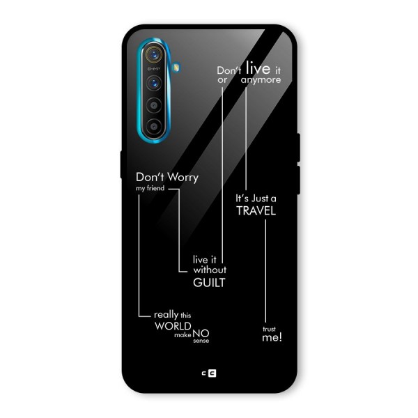 Quotes Of Life Glass Back Case for Realme X2