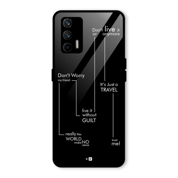 Quotes Of Life Glass Back Case for Realme X7 Max