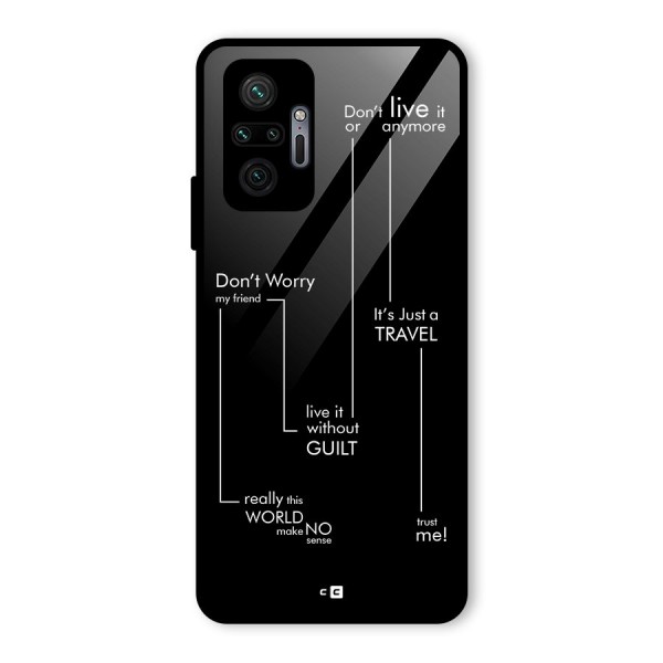 Quotes Of Life Glass Back Case for Redmi Note 10 Pro