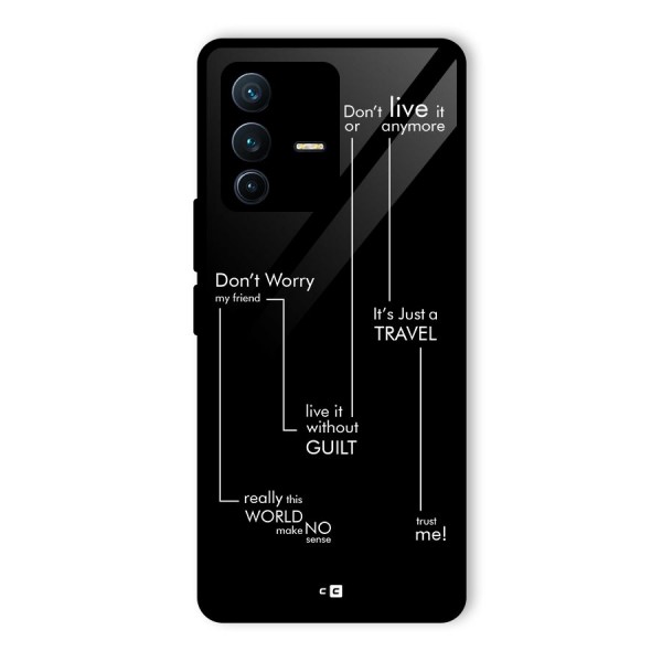 Quotes Of Life Glass Back Case for Vivo V23 Pro