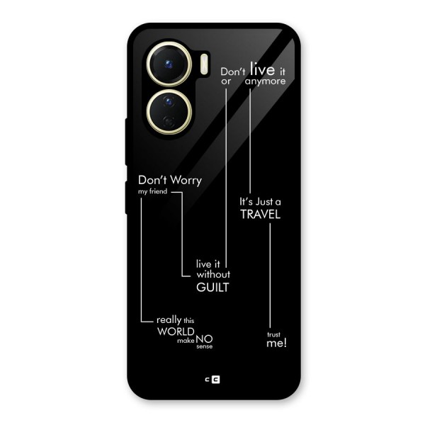 Quotes Of Life Glass Back Case for Vivo Y16