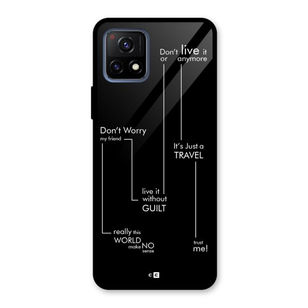 Quotes Of Life Glass Back Case for Vivo Y72 5G