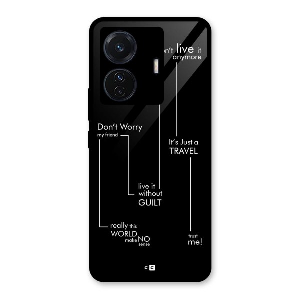 Quotes Of Life Glass Back Case for Vivo iQOO Z6 Pro