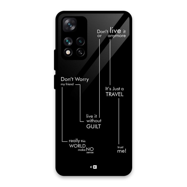 Quotes Of Life Glass Back Case for Xiaomi 11i 5G